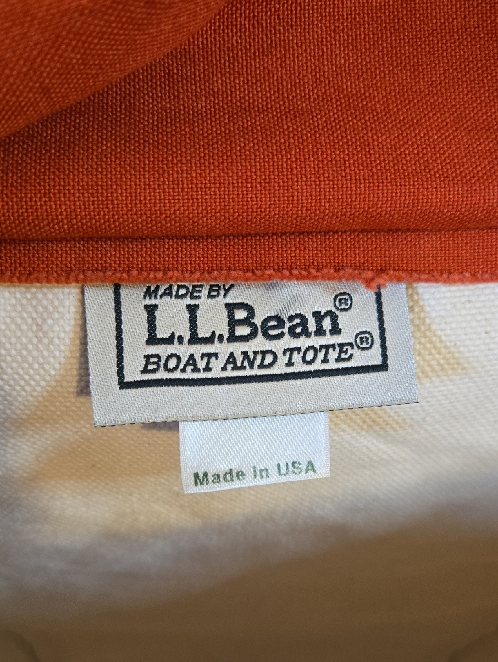 L.L. Bean Vintage Boat And Tote Canvas Bag XL Zipper Closure - Picture 4 of 11